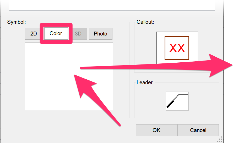 Editing a Reference Note, Symbol thumbnail