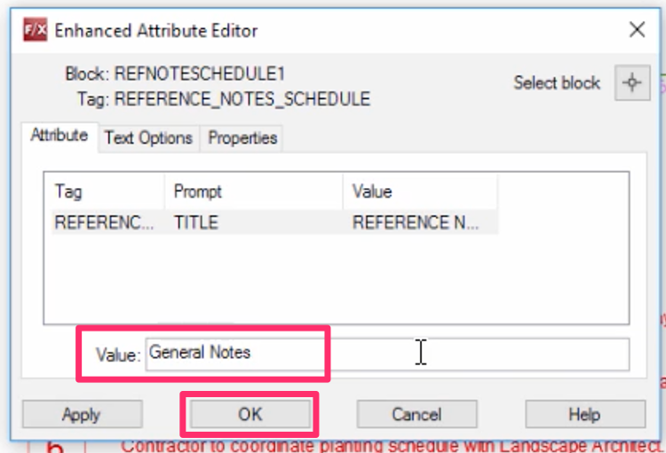 Enhanced Attribute Editor, Value field