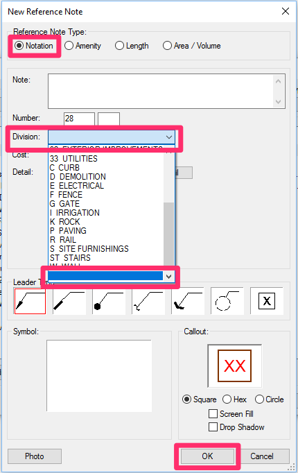 Adding Notation Reference Notes