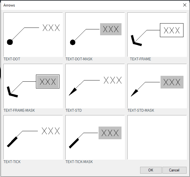 Arrow styles