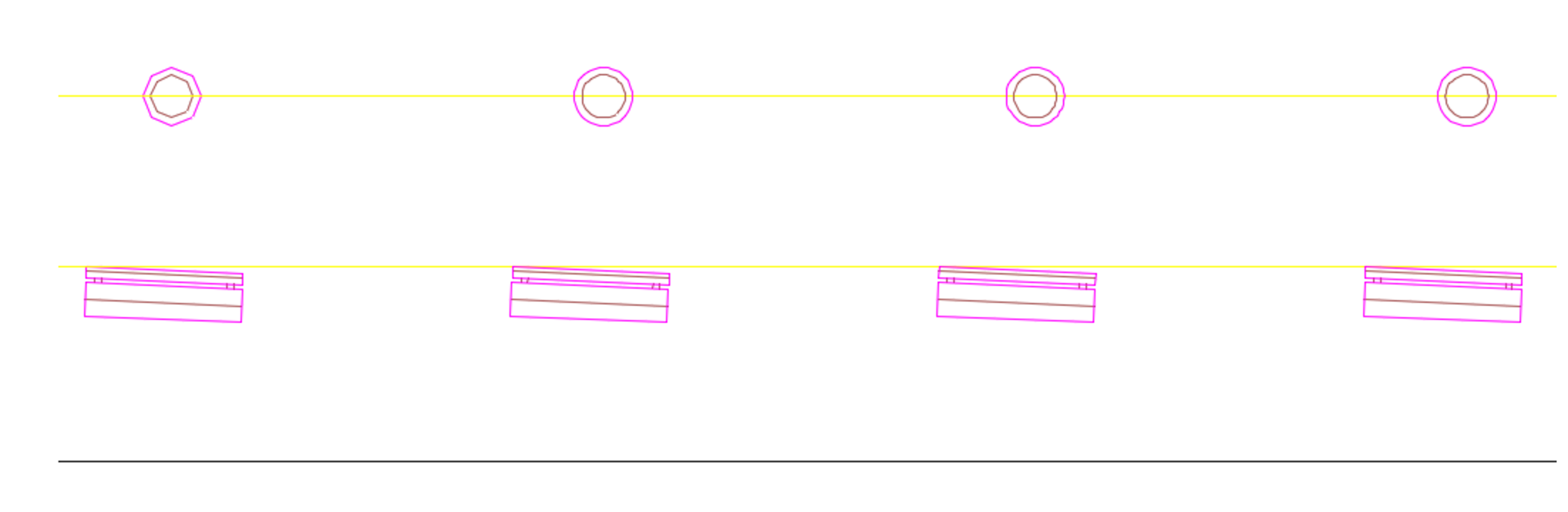 Copy along Polyline example: trash can