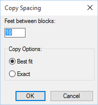 Copy Spacing dialog box