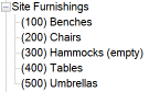 Updated Site Furnishings category, Elevation Graphics