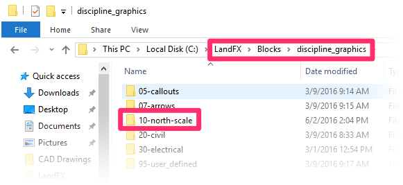 Save scale bar block into Discipline Graphics