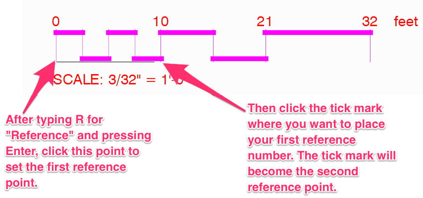 Click tick mark for first reference number