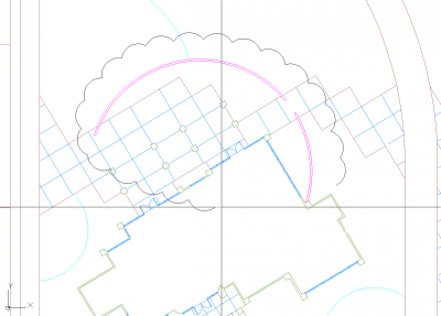 Move the mouse to define the revision cloud line