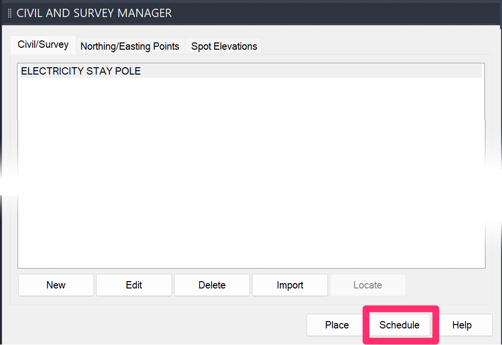 Grading Manager, Schedule button
