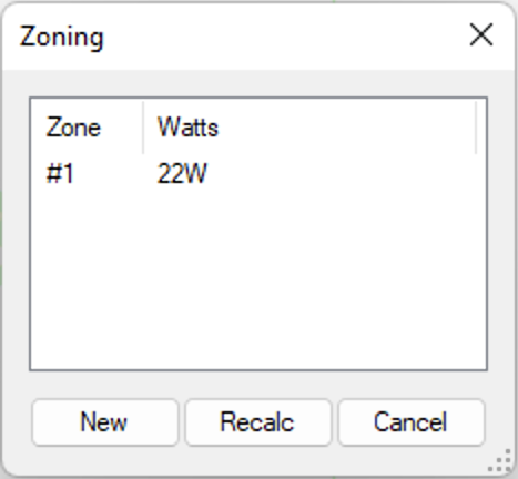 Circuit listed in Zoning Manager