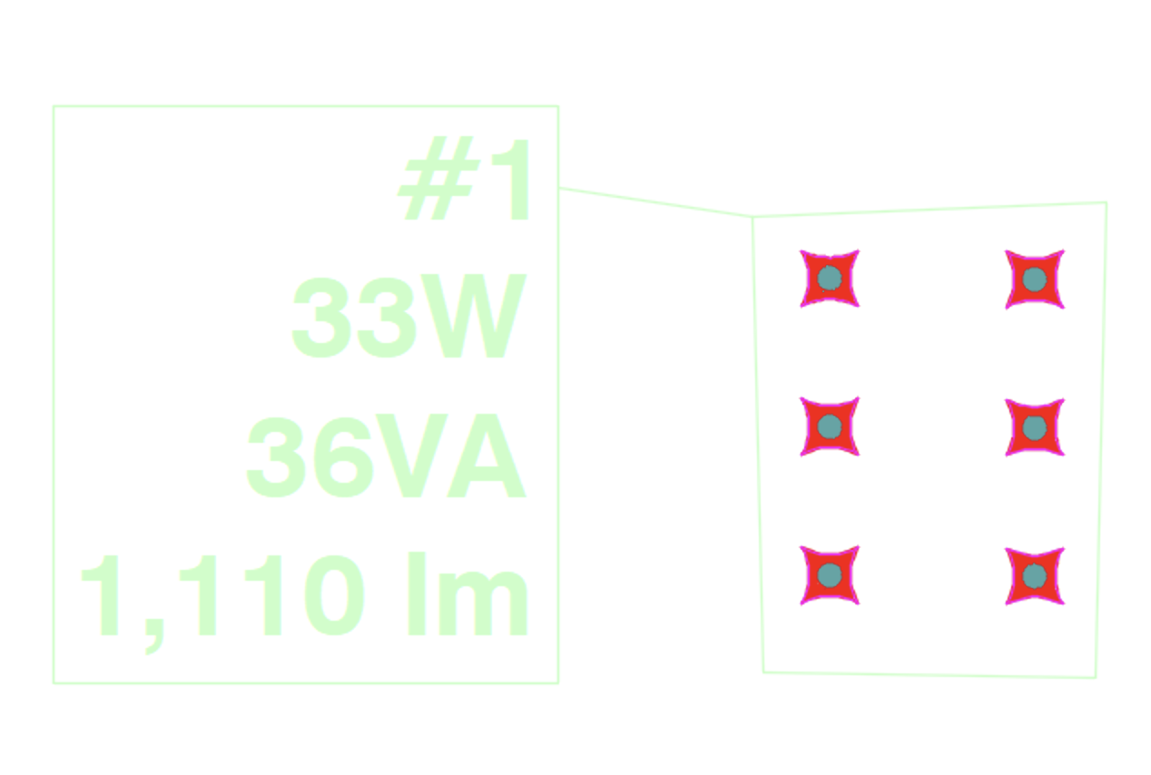 Wattage recalculated in circuit callout