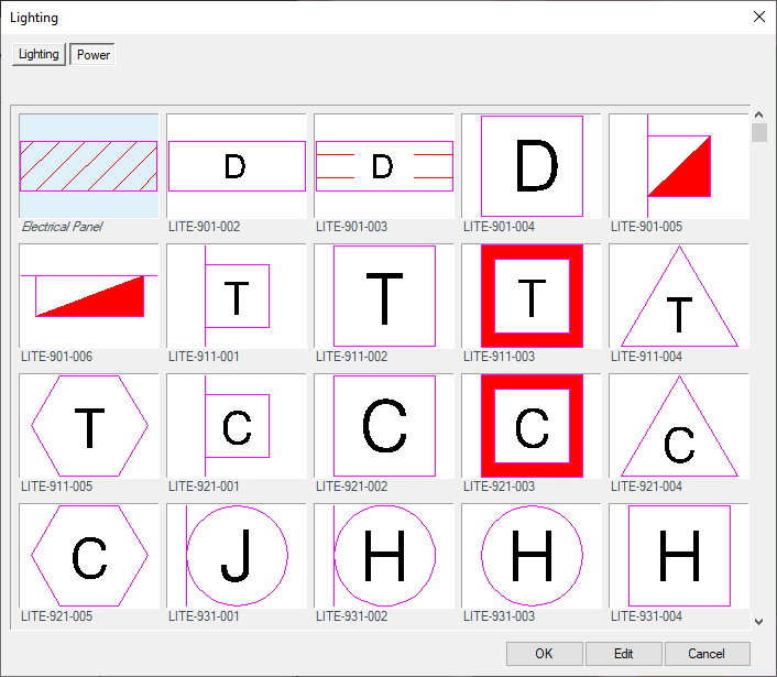 Select transformer symbol