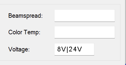 Voltage input minimum and maximum