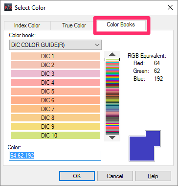 Assign a Color Books color