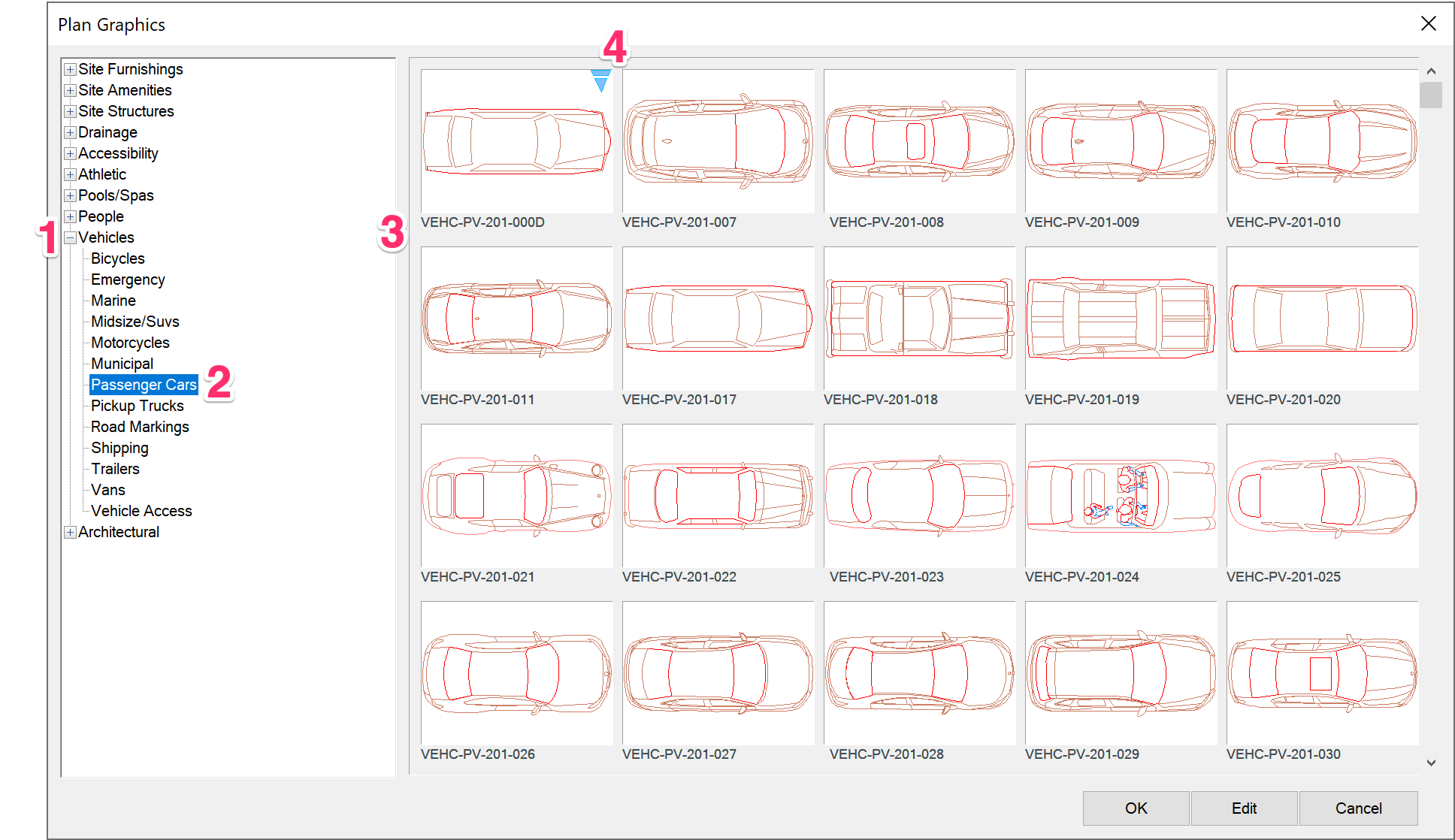 Plan Graphics dialog box, overview