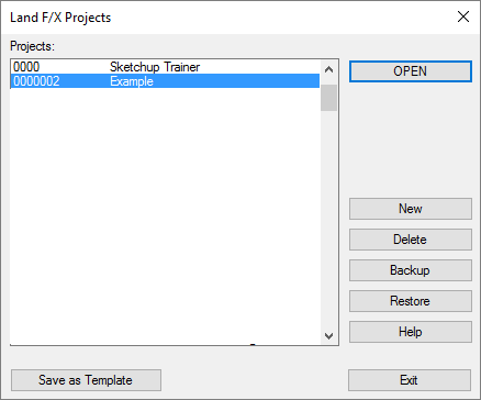 Land F/X project imported into CAD