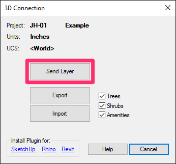 Exporting a layer from CAD