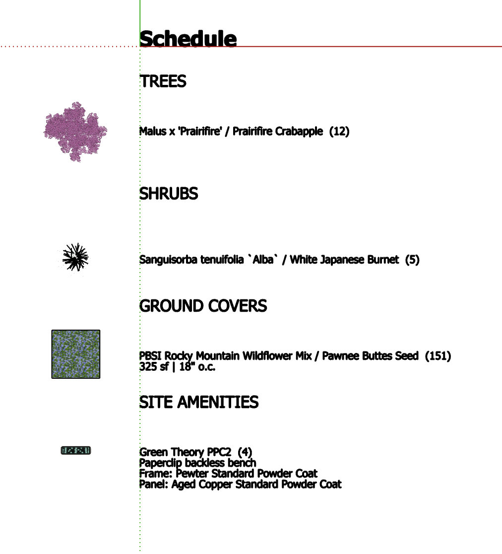 example schedule