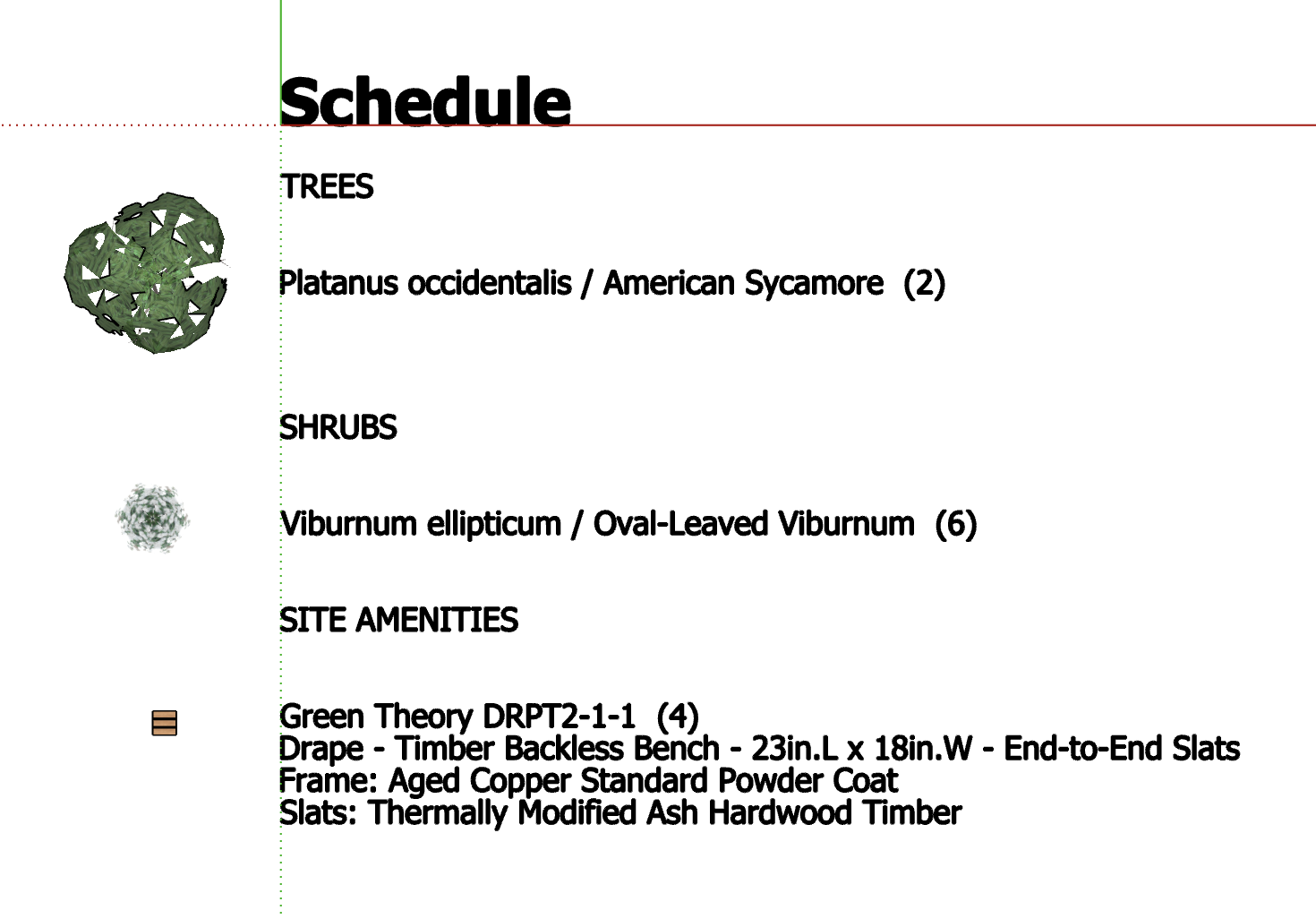 example schedule