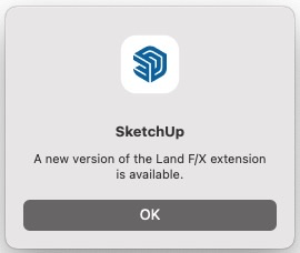 A new version of the Land F/X extension is available, Mac version