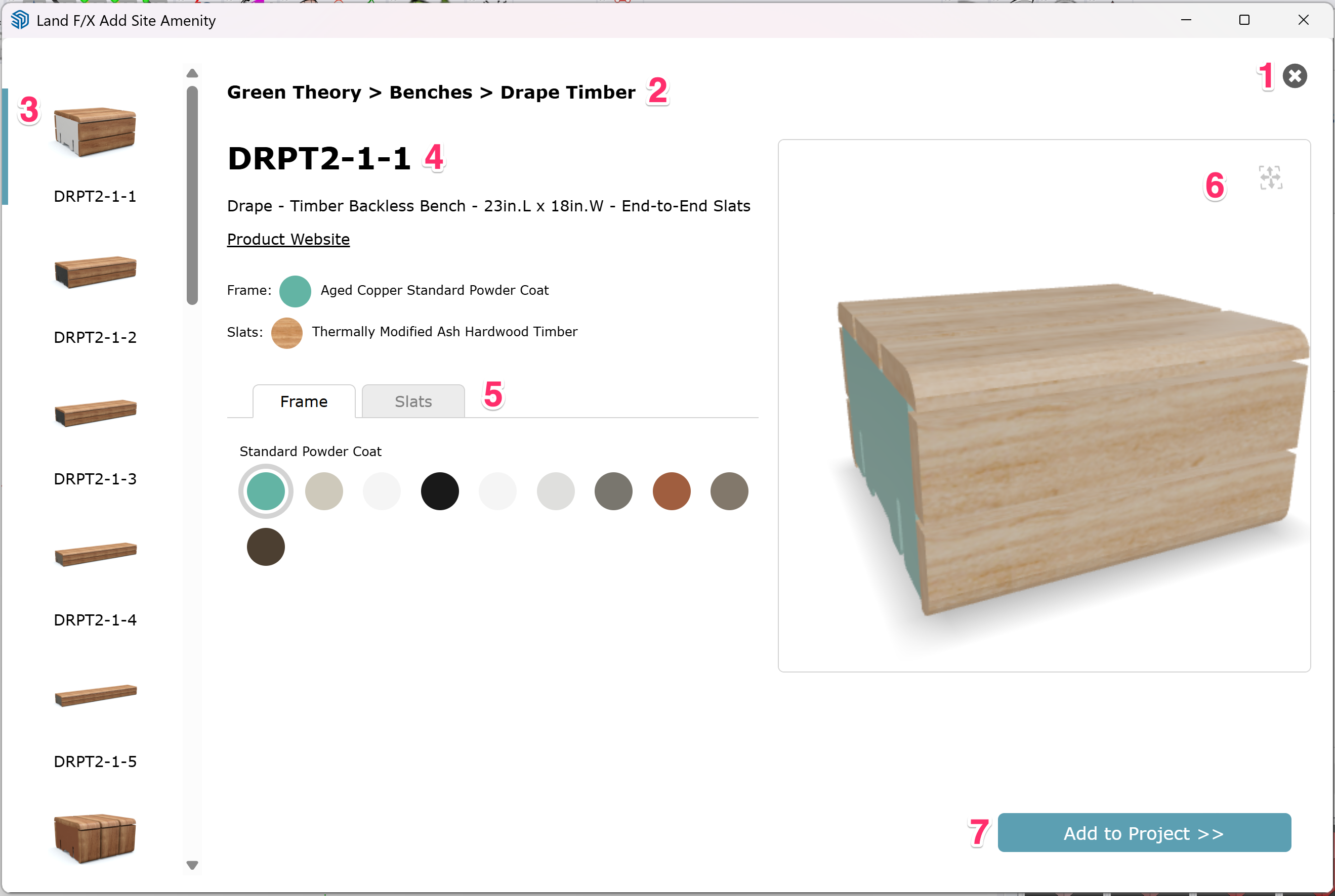 Select Manufacturer dialog box