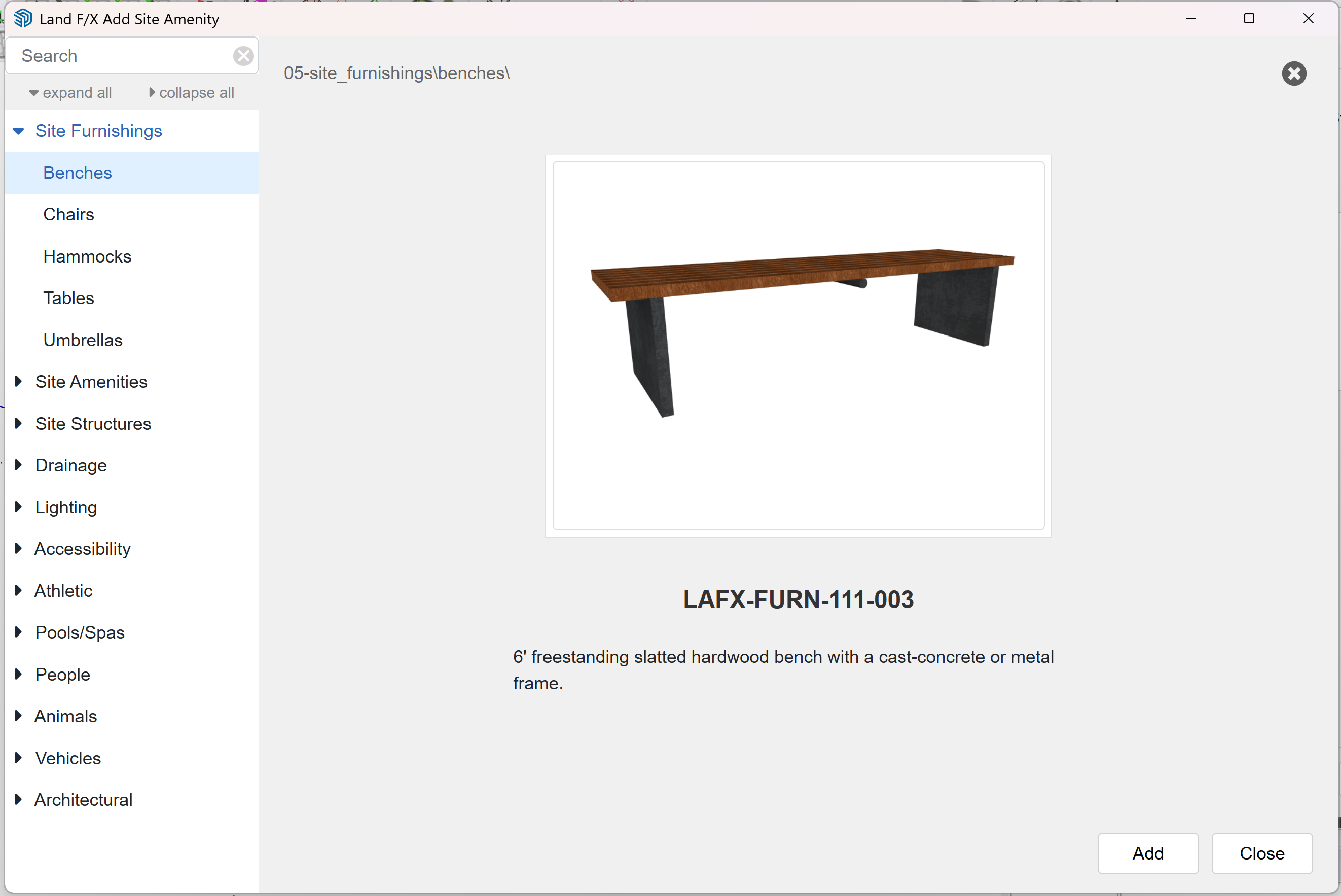 Site Info dialog box