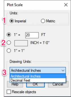 Metric Architectural Scale Chart