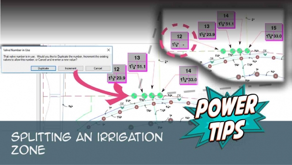 Splitting an Irrigation Zone