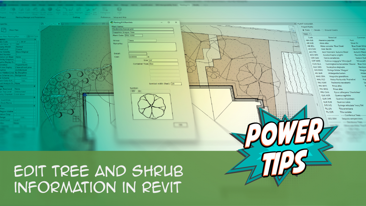 Power Tip: Edit Tree and Shrub Information in Revit®