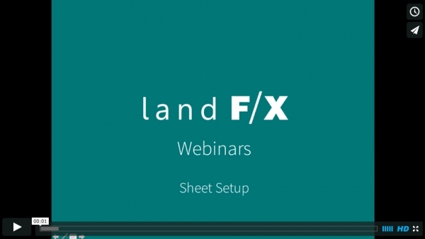 Sheet Setup Webinar