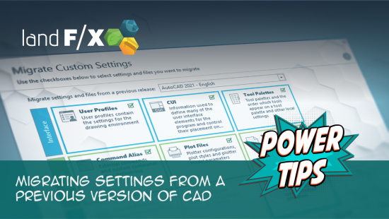 Power Tip: Migrating Settings From a Previous Version of CAD