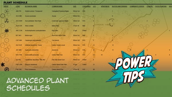 Power Tip: Advanced Plant Schedules